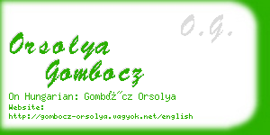 orsolya gombocz business card
